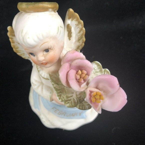 Vintage Lefton February Birthday Month Angel Figur - Picture 3 of 8